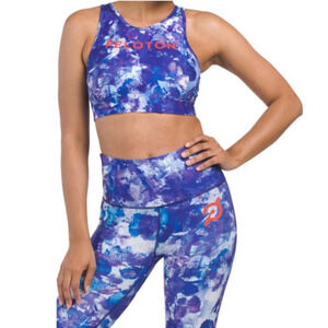 Peloton Blue Moves High Neck Sports Bra